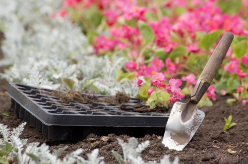 Patio and planting design for landscaping in Bexleyheath